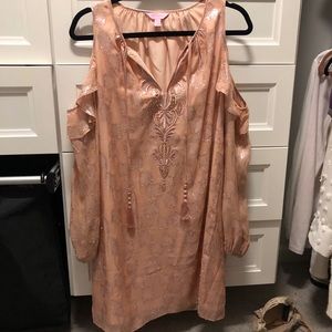 Lily Pulitzer Palm Tree Cold Shoulder Dress